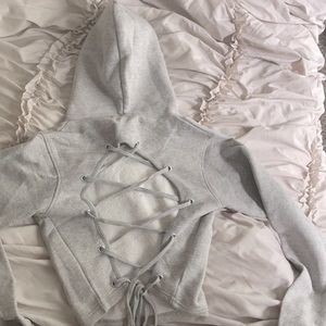 Cropped hoodie